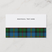 MacLeod Traditionele Tartan Aangepast Visitekaartje (Achterkant)