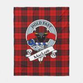 MacLeod van Raasay Clan Badge Tartan Pset Fleece Deken (Voorkant)