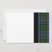 MacMillan Chasse Tartan Faire-part de mariage (Dos)
