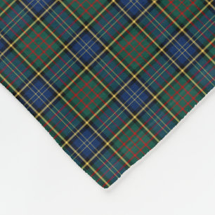 MacMillan Clan Blue en Green Hunting Tartan Fleece Deken