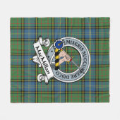 MacMillan Hunting Ancient Clan Badge Tartan Pset Fleece Deken (Voorkant (Horizontaal))