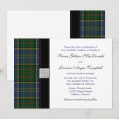 MacMillan Hunting Tartan Wedding Invitation Kaart (Voorkant / Achterkant)