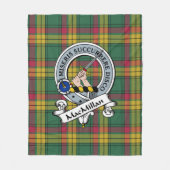 MacMillan Old Ancient Clan Badge Tartan Pset Fleece Deken (Voorkant)