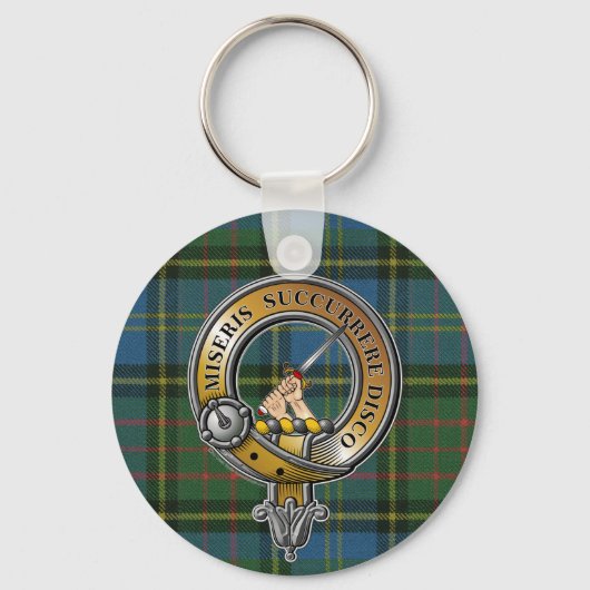 MacMillan Tartan & Badge Sleutelhanger (Voorkant)