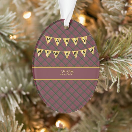 MacNaughton Weathered Original Scottish Tartan Ornament (Boom)