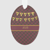 MacNaughton Weathered Original Scottish Tartan Ornament (voorkant)