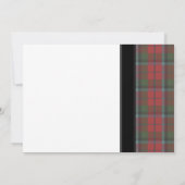 MacNaughton Weathered Tartan Wedding Invitation Kaart (Achterkant)