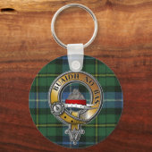 MacNeil-Barra Tartan & Badge Sleutelhanger (Voorkant)