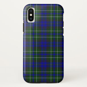 Macneil of Colonsay tartan blauwe groene ruit iPhone X Hoesje