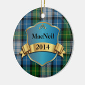 MacNeil Tartan Plaid Custom ornament (Links)