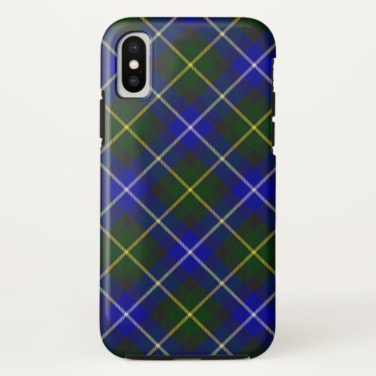 Macneil van Barra tartan blauw groen gelooid Case-Mate iPhone Case (Achterkant)