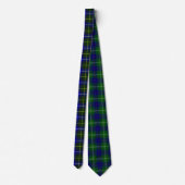 Macneil van Barra tartan blauw groen gelooid Stropdas (Achterkant)