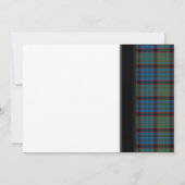 MacNicol Chasse Tartan Faire-part de mariage (Dos)