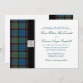 MacNicol Chasse Tartan Faire-part de mariage (Devant / Derrière)