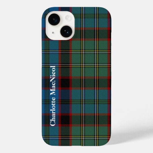 MacNicol Tartan spelden Hoesje-Mate iPhone Case (Achterkant)