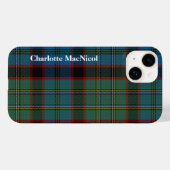 MacNicol Tartan spelden Hoesje-Mate iPhone Case (Achterkant (horizontaal))