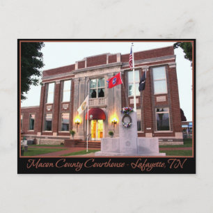 Macon County Courthouse - Lafayette, TN Briefkaart
