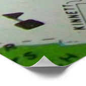 Macon, GA Kaart Poster (Hoek)