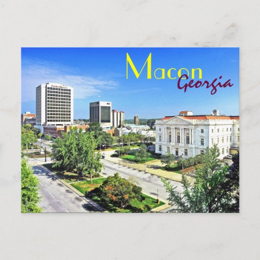 Macon, Georgia, VS Briefkaart (Voorkant)