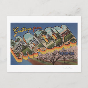 Macon, GeorgiaLarge Letter ScenesMacon, GA Briefkaart