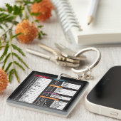 MacOS beveelt sneltoetscombinatie MacBook-toetsenb Sleutelhanger (Voorkant Rechts)