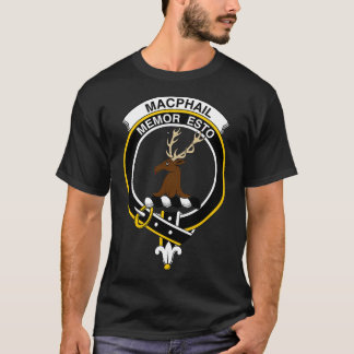 MacPhail Crest Tartan Clan Scottish Clan T-shirt