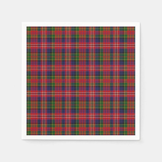 MacPherson Clan Tartan Plaid Papieren servetten (Voorkant)