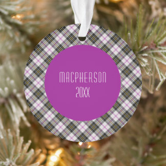 MacPherson Clan Tartan Schots Plaid Ornament