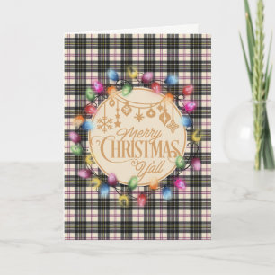 MacPherson Clan Tartan Tartan Holiday Card Feestdagen Kaart