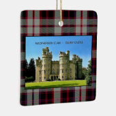 Macpherson Scottish Clan Cluny Castle Xmas Keramisch Ornament (Rechts)