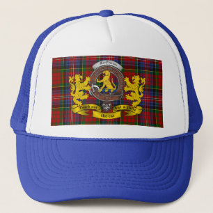 Macpherson Scottish Tartan & Badge Trucker Hat Trucker Pet