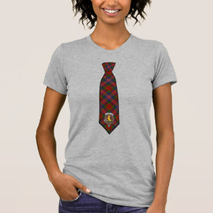 Macpherson Tartan Necktie T-Shirt w/Badge Vrouwen