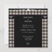 MacPherson Tartan Pset Wedding Kaart (Voorkant)