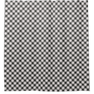 MacPherson tartan zwarte witte vlecht Douchegordijn