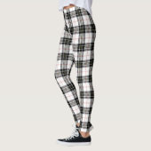 MacPherson tartan zwarte witte vlecht Leggings (Links)