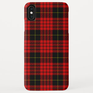 MacQueen Tartan Red en Black Pset iPhone XS Max Hoesje