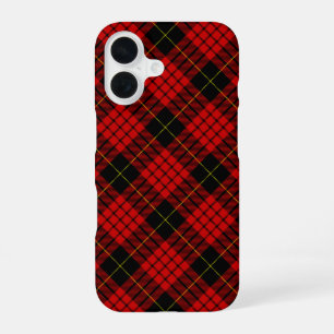 MacQueen Tartan Red en Black Pset iPhone 16 Hoesje