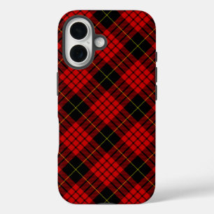 MacQueen Tartan Rood en Zwart Geruit iPhone 16 Hoesje