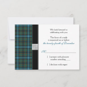 MacRae Ancienne Chasse Tartan Mariage RSVP