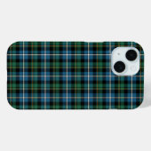 MacRae Clan Bright Blue en Green Hunting Tartan Case-Mate iPhone Case (Achterkant (horizontaal))