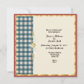 MacRae Conchra Tartan Wedding Invitation Kaart (Voorkant)