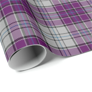 MacRae Dance Paars Tartan Wrapping Paper Cadeaupapier
