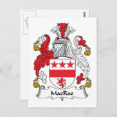 MacRae Family Crest Briefkaart (Voorkant / Achterkant)