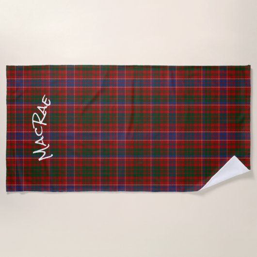 MacRae Tartan Pset Beach Towel Strandlaken (Voorkant)