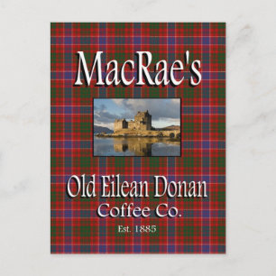 MacRae's oude Eilean Donan Coffee Co. Briefkaart