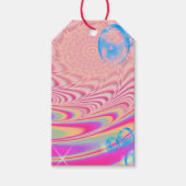 MACRAME'- kleurrijk Abstract Afbeelding van fracta Cadeaulabel (Voorkant)