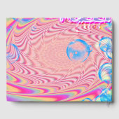 MACRAME'- kleurrijk Abstract Afbeelding van fracta Gastenboek (Achterkant)