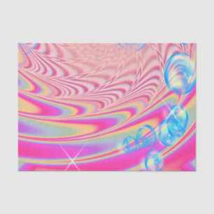 MACRAME'- kleurrijk Abstract Afbeelding van fracta Tissuepapier