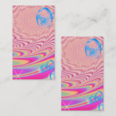 MACRAME'- kleurrijk Abstract Afbeelding van fracta Visitekaartje (Voorkant / Achterkant)