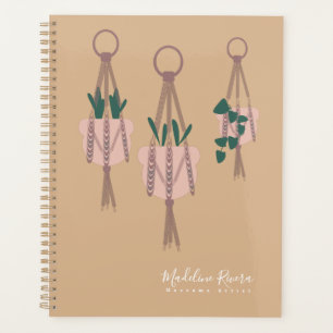 Macrame Kunstenaar Handgemaakte Ontwerp Hangende P Planner